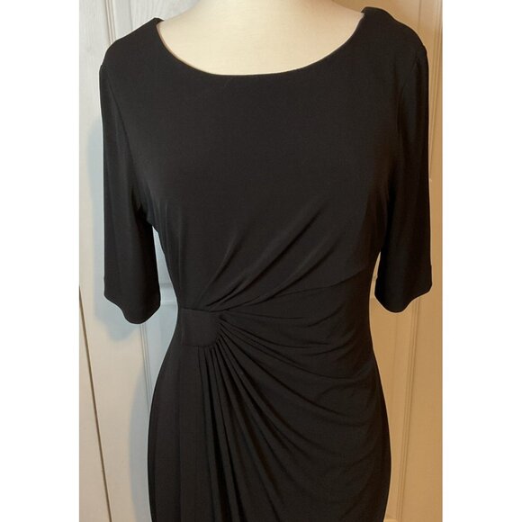 Connected Apparel Classic Black Dress Size 10 - Picture 2 of 4